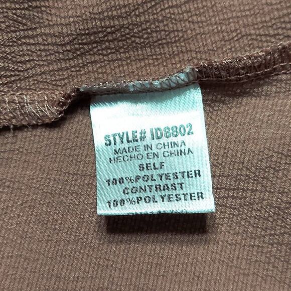 Orange Creek Pink Dusty Rose Lace Bodice Trim Knee Length Dress - Picture 9 of 11